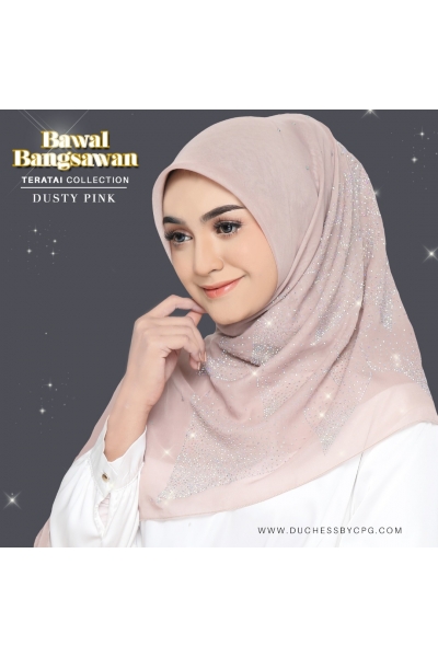 BAWAL BANGSAWAN LUXE TERATAI - DUSTY PINK